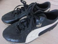 Puma Leder Turnschuhe Sneaker FR 38 UK 5 US US 7,5 schwarz weiß Hessen - Mörfelden-Walldorf Vorschau