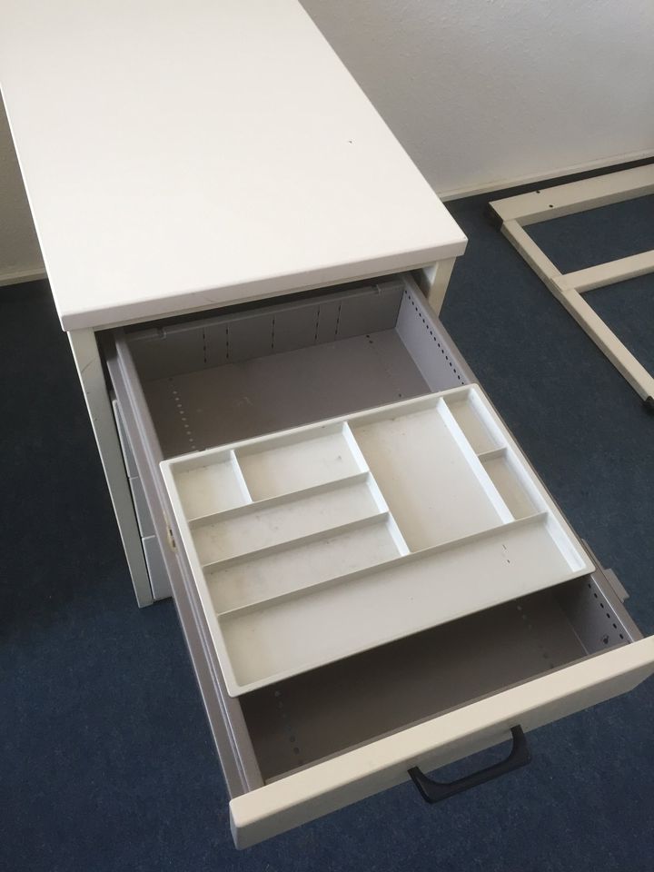 Schreibtisch Container weiß - 2 Varianten - Top Organisiert in Chemnitz