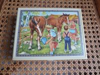 Antikes Würfelpuzzle, Holzpuzzle, Legespiel: Kinder und Haustiere Bonn - Kessenich Vorschau