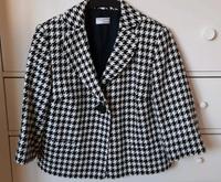 Heine Hahnentritt Blazer  44 46 schwarz weiß A-Linie 3/4 Ärmel Schleswig-Holstein - Bargteheide Vorschau