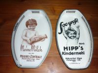 Alte Brotschalen "Hipp´s Kindermehl + Meine Milch" Emailschild Rheinland-Pfalz - Zettingen Vorschau