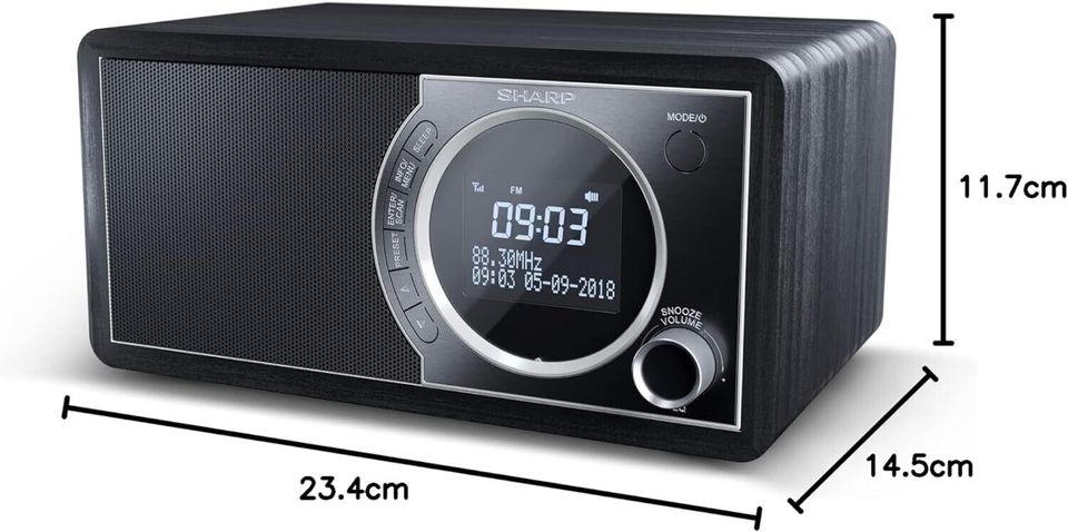Sharp DR-450 (BK) Digital-Radio DAB DAB+ UKW FM RDS LCD Bluetooth in Nauen