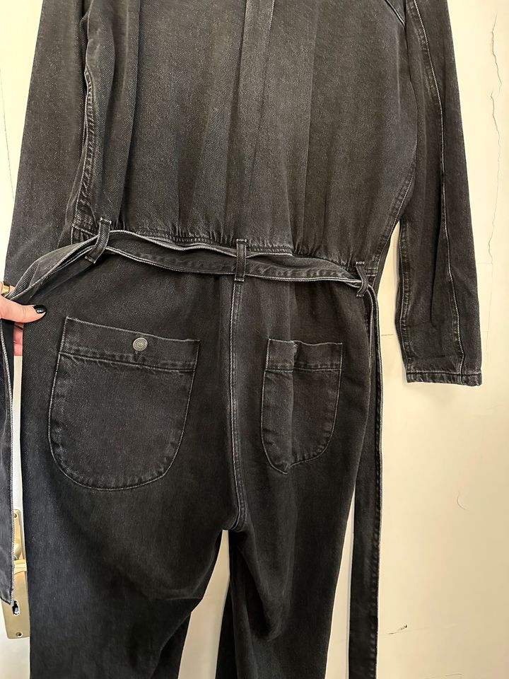 Jumpsuit, Overall von American Vintage – schwarz, Jeans, M/L in Braubach