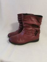 Herbst-Winter-Stiefel,28,Mädchen,rot,Blume,Zier-Riemen+Nieten Bayern - Feuchtwangen Vorschau