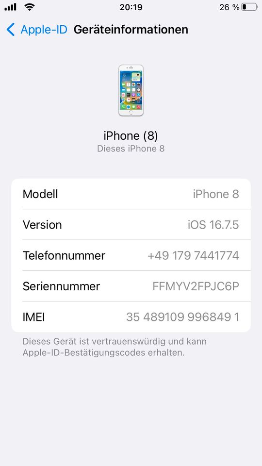 iPhone 8, 256 GB in Forchheim