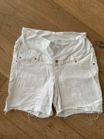 H&M mama weiße Umstandsshorts L Hessen - Schmitten Vorschau