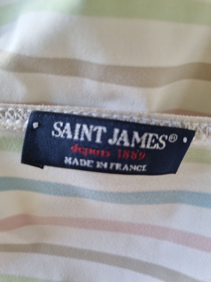 Maritimes Saint James Shirt, zarte Pastell Farben 40 in Aachen