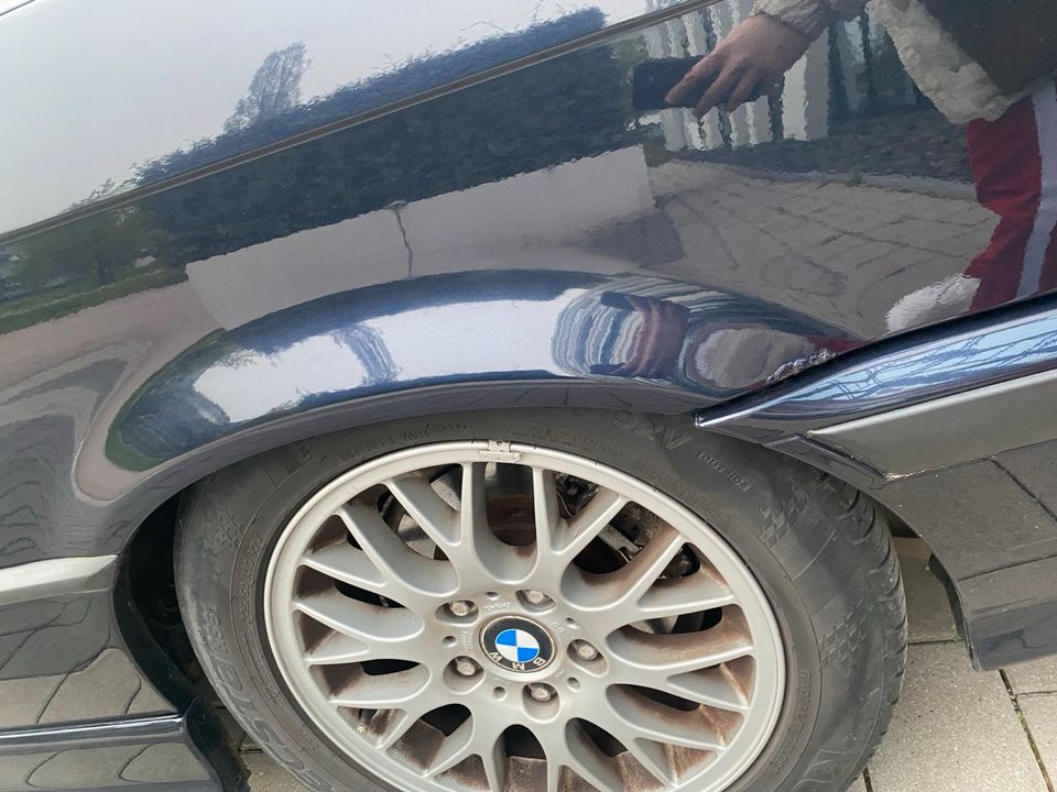 BMW E36 318i Cabrio Orientblau M Paket Vollleder Schalter in Heilbronn