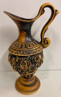 Vase | Krugvase mit Henkel | Keramik | beige-braun | antiker Stil Niedersachsen - Zetel Vorschau