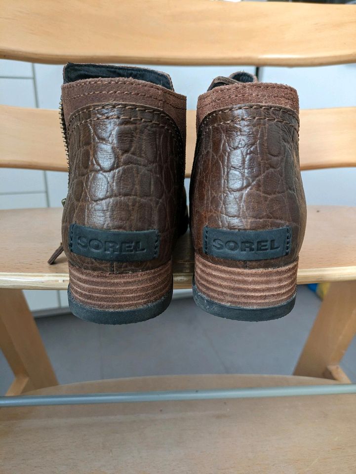 Chelsea Boots Gr 38 von Sorel  Leder in Frankenthal (Pfalz)