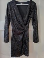 Paillettenkleid im Wickelschnitt schwarz Silvester Berlin - Friedenau Vorschau