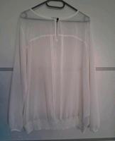 Bluse - 46-48 - cremeweiß transparent - neuwertig Nordrhein-Westfalen - Balve Vorschau