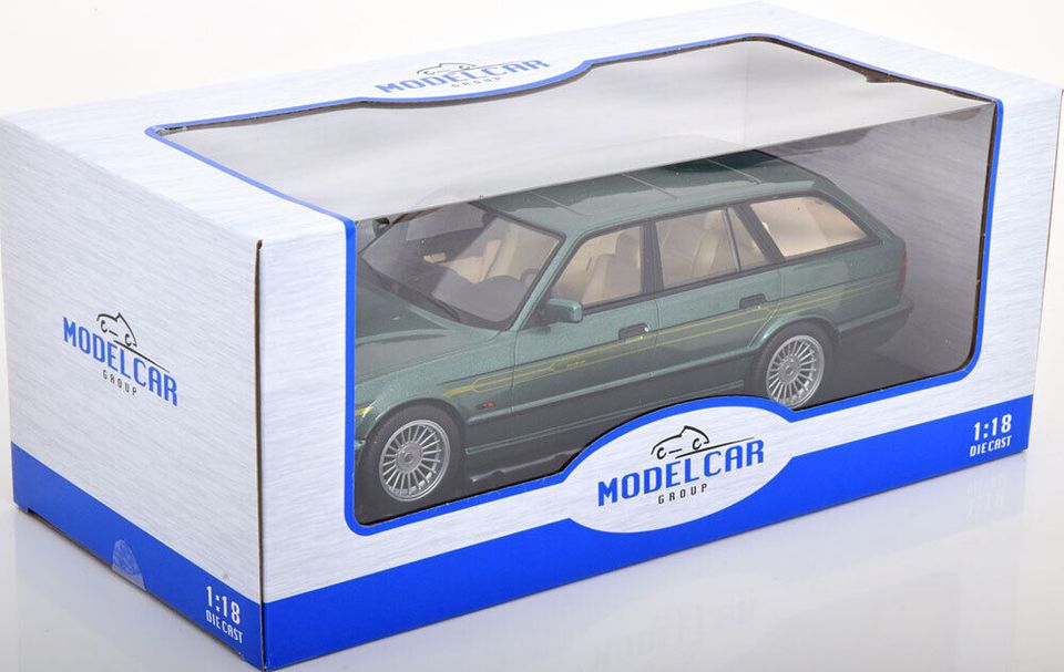 MCG BMW Alpina B10 E.6 E34 dunkelgrün 1991 Modellauto 1:18 in Driedorf