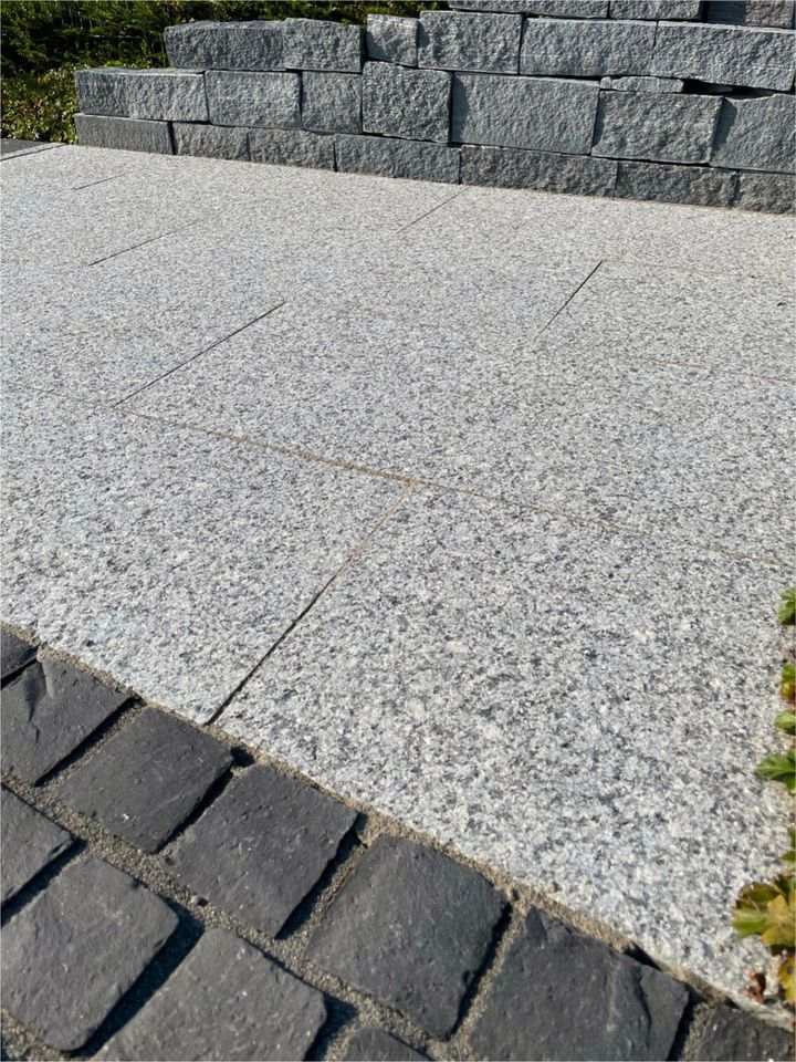 Granit Terrassenplatte silber-grau 90x45x3 cm PREMIUM Neu in Hamburg