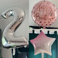 Wiederbefüllbare Helium Luftballons Geburtstag rosa Zwei 2 Silber Bayern - Maisach Vorschau