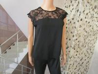 Vila Lovie Top Bluse Kurzarm Shirt Spitze schwarz S 36-38 neu Nordrhein-Westfalen - Dinslaken Vorschau
