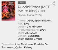 Puccini Tosca MET 2024  Viernheim Loungesessel Baden-Württemberg - Heidelberg Vorschau