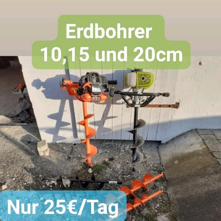 Stihl Erdbohrer bis 30cm Durchmesser "ZU VERMIETEN" in Aholfing