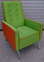 KARE Design Retro-Sessel Relaxsessel Sessel grün/orange (2)/B Thüringen - Gera Vorschau