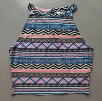 FB Sister Oberteil Gr. M Top Shirt Kurz Muster lila Hessen - Limburg Vorschau