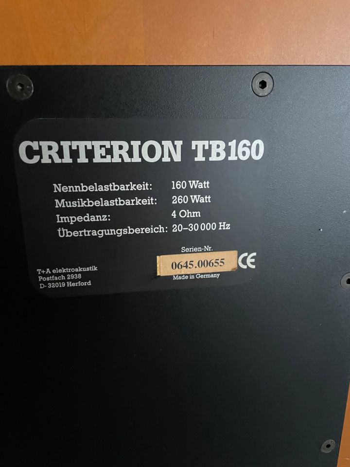 T+A Criterion TB 160 Standlautsprecher in Mülheim (Ruhr)