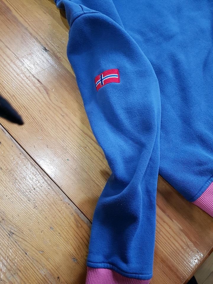 Trollkids Pullover Hoodie blau rosa Gr. 122/128❤ in Rommerskirchen