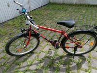 24 Zoll Jungenrad Fahrrad rot schwarz mit Gepäckträger Baden-Württemberg - Sersheim Vorschau