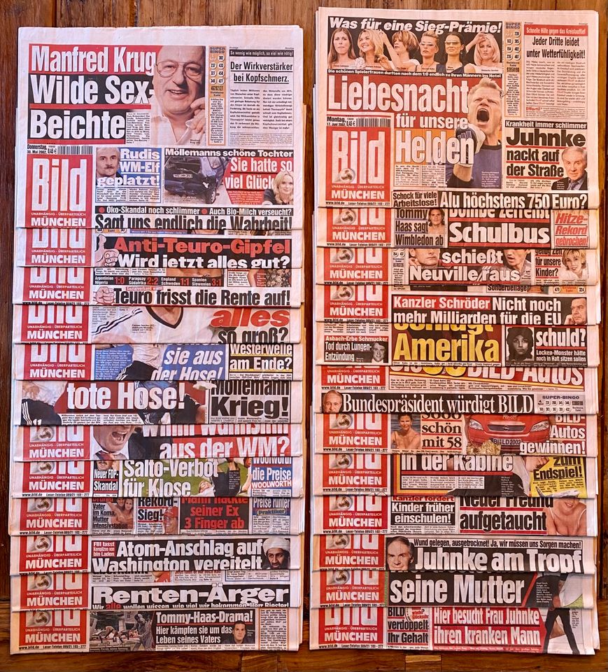 Zeitungssammlung Fifa WM 2002 in Markt Schwaben