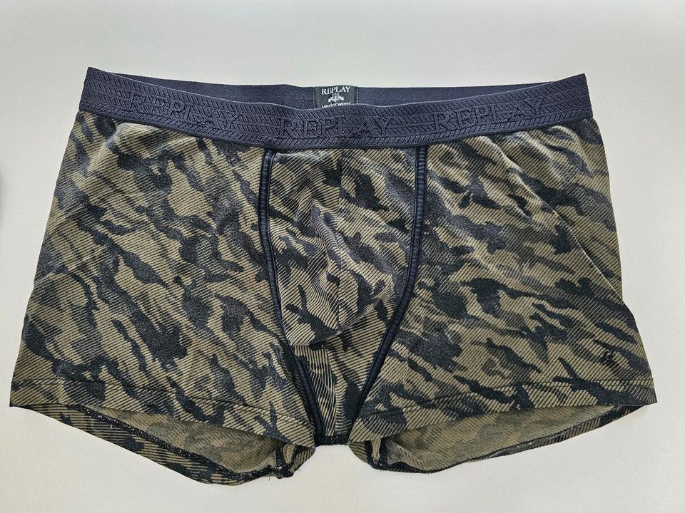 REPLAY - BOXER SHORTS DUO - 2 STÜCK - CAMOUFLAGE - 2XL - TOP in Duisburg