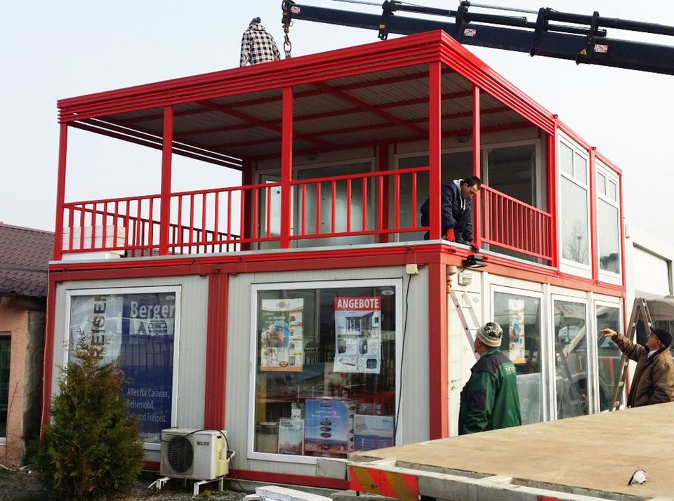 Mobilheim Modulhaus 2. Ebene Bürocontainer Lagerhaus Lagerhalle in Frankfurt am Main