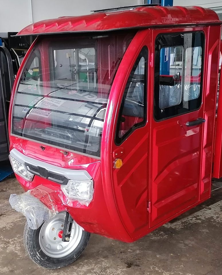 3-Rad Elektro Pritsche Cargo Premium Kipper Grand Extra Elektrofrosch Lastendreirad VOLTA RUNNER Mega Cabin Lastenrad Pedelec Transporter Ape Porter Piaggio Aixam PRO TUKTUK TUK TUK TUCK TUCK Benziner in Neukirchen