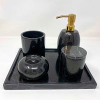 Badezimmer-Accessoires-Set aus Marmor 5 tlg. Schwarz Nordrhein-Westfalen - Meckenheim Vorschau