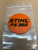 Stihl Typenschild FS350 Original Neu Emblem Plakette Incl.Versand Bayern - Moosinning Vorschau