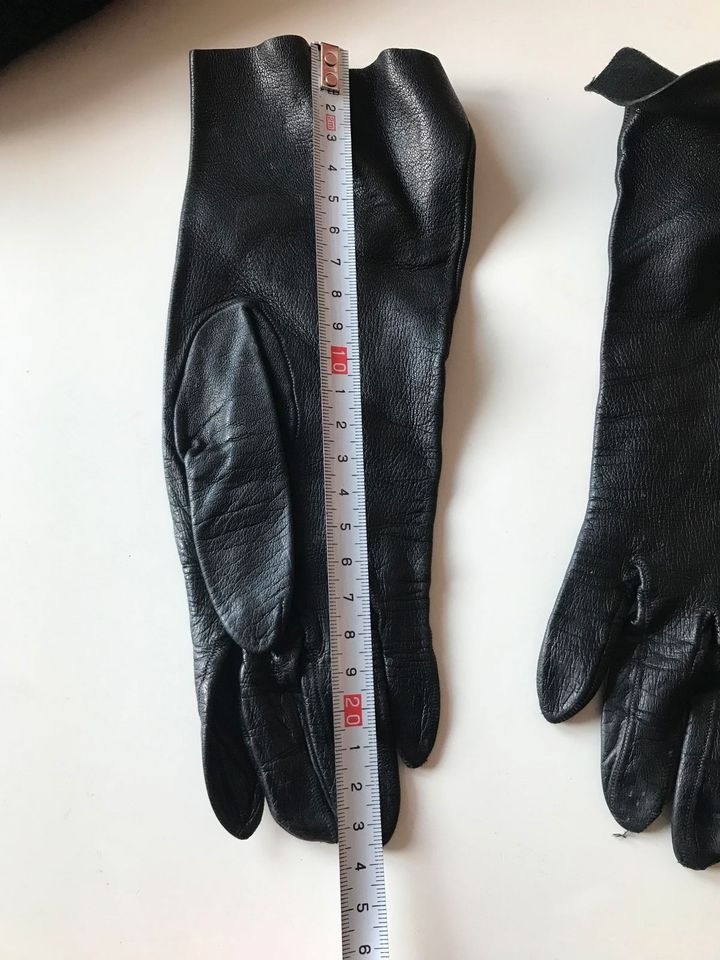 Handschuhe Leder Gr. 7 schwarz in Fürth