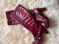 MANAS Edel Stiefel bordeaux rot Leder Gr 36 neu Sachsen-Anhalt - Gräfenhainichen Vorschau