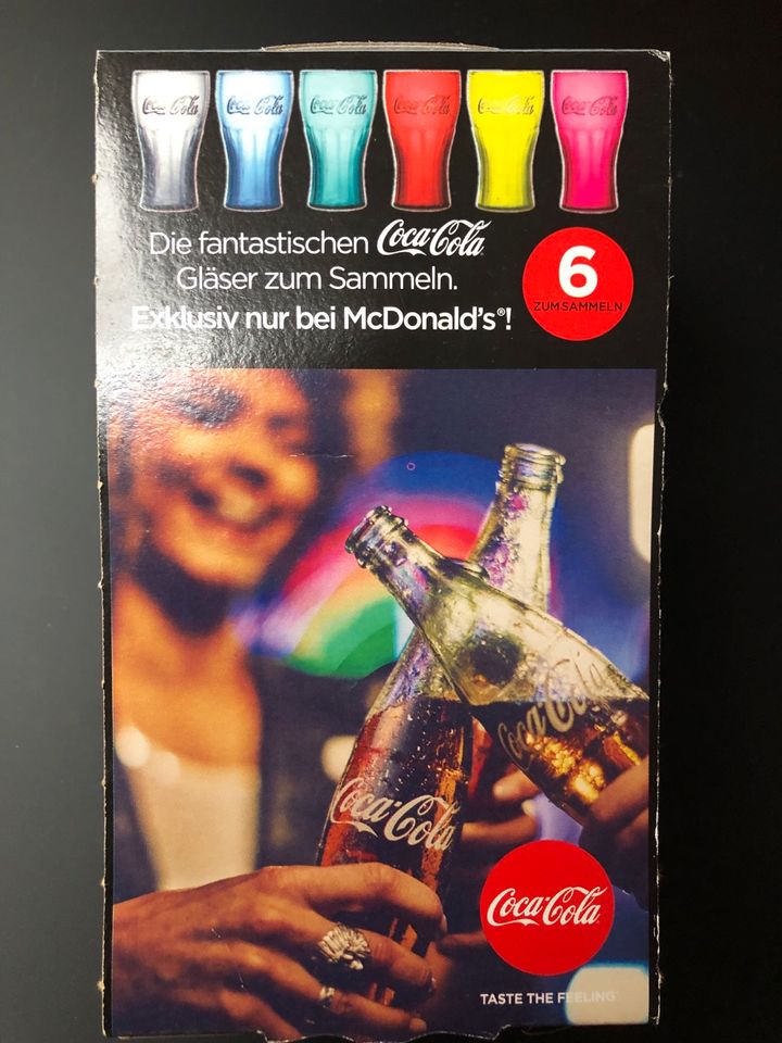 Coca-Cola Glas , schwarz , 2017, Limited Edition in Lübeck