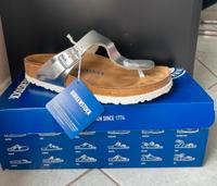 Birkenstock Gizeh Silber Metallic Berlin - Neukölln Vorschau