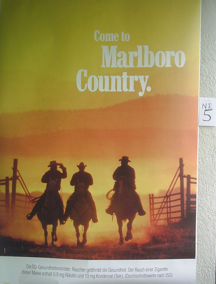 MARLBORO - REVAL - Zigaretten Werbeposter 118cm x 175cm in Neuburg a.d. Donau