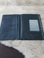 Brieftasche schwarz Leder 16,7 x11,5cm Nordrhein-Westfalen - Bornheim Vorschau