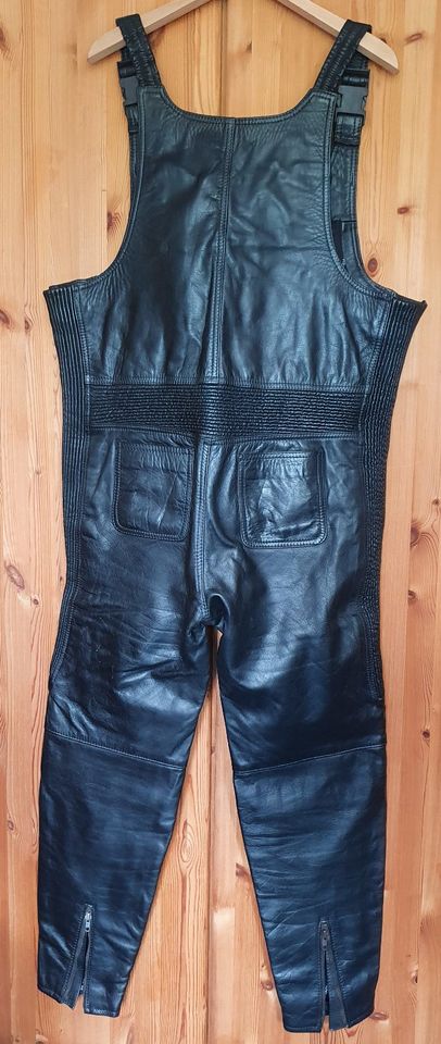 Krawehl Biker-Hose | Latzhose | Leder | Motorrad | 46 in Königstein