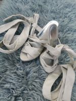 H&M Schnür High Heels/Sandalen in beige Gr. 37 Baden-Württemberg - Bad Mergentheim Vorschau