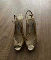 Jimmy Choo Sandale in Größe 40, Gold glitzer Hessen - Hanau Vorschau