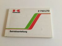 Kawasaki Z 750 LTD 4 Zyl. Betriebsanleitung von 02/1980 neuwertig Baden-Württemberg - Villingen-Schwenningen Vorschau