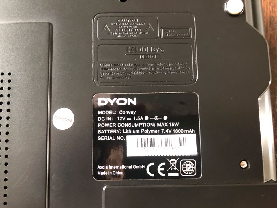 Tragbarer DVD Player von DYON - Model Convey in Düsseldorf