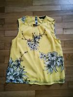 Vero Moda Top Bluse Shirt gelb zironengelb Blumen Muster Bayern - Traunstein Vorschau