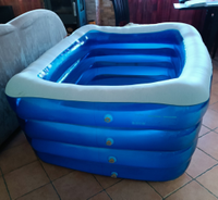 Pool Schwimmingpool Garten Ca. 175 x 140 cm - Blau Gebraucht Nordrhein-Westfalen - Netphen Vorschau