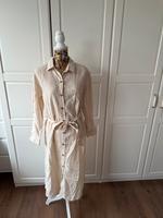H&M Damen Blusenkleid mit Leinen beige S Neu mit Etikett Niedersachsen - Emden Vorschau