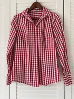 Benetton rot karierte Damen Bluse Gr M Hessen - Kassel Vorschau