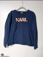 Karl Lagerfeld Pullover Gr L blau bronze Pailletten neu Nordrhein-Westfalen - Leverkusen Vorschau