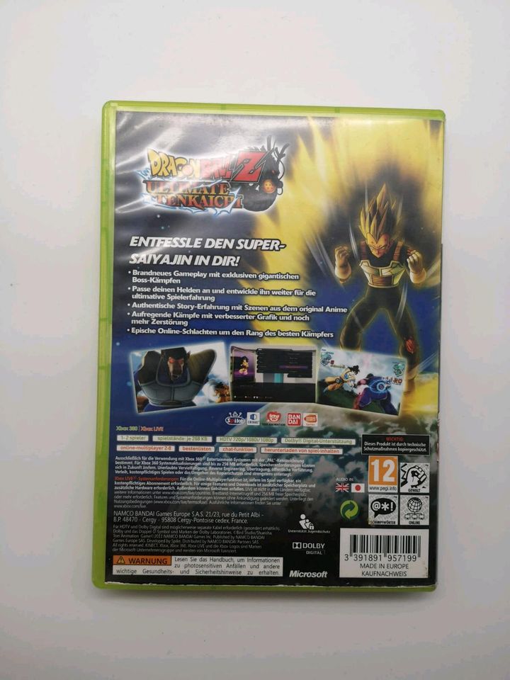 DragonBallz Ultimate Tenkaichi Xbox360 Spiel in Scheuring